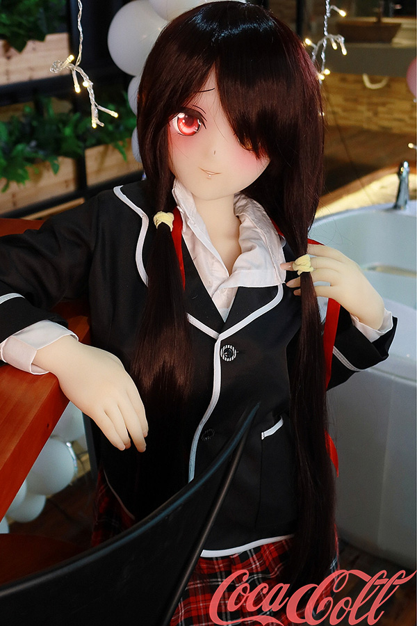 Red Eye Anime Face JK 145cm 4ft8 D cup Tokisaki Kurumi Sex Doll