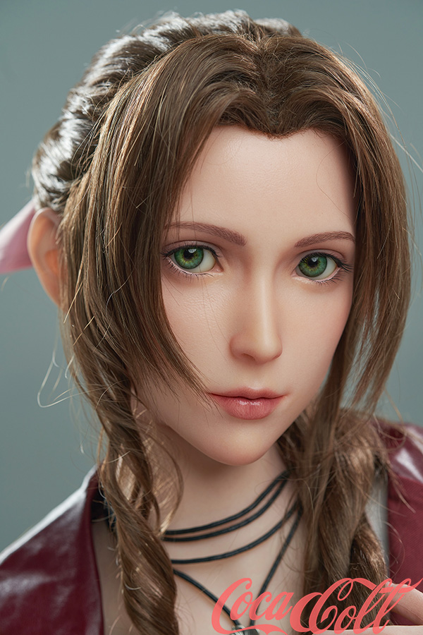 Leather Dress Final Fantasy Aerith Gainsborough D cup Silicone Sex