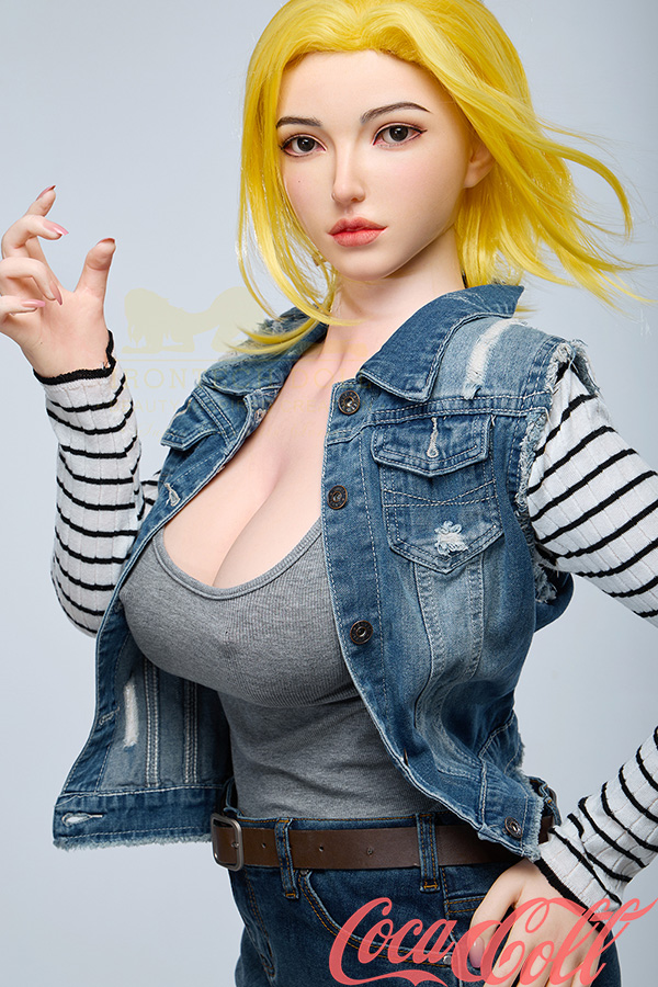 New Real life Looking Dragon Ball Blonde Android 18 Sex Doll