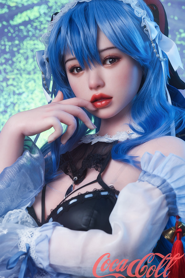 Blue Hair Cosplay Genshin Impact 3D Celebrity Ganyu Sex Doll